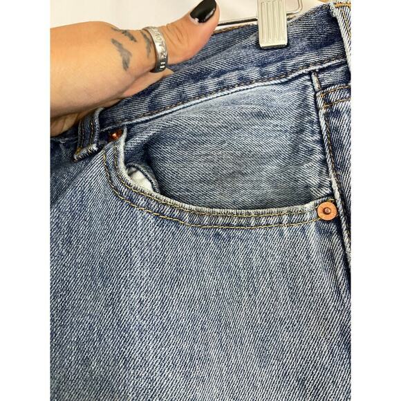 VTG Levi's 501 XX Denim Jeans 33 X 32 Button Fly Straight 90s Red Tab Grunge - Picture 11 of 16